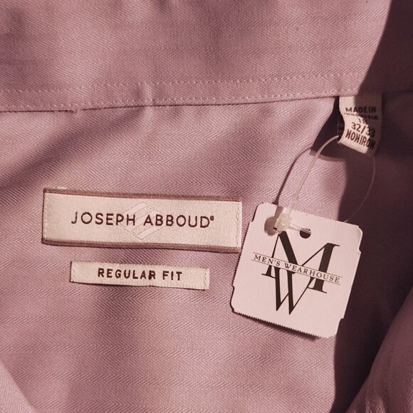 Joseph Abboud Pale Purple Button Down Shirt Size 18 - Picture 4 of 6